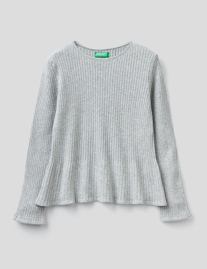 

Джемпер для девочек Benetton цв. серый р.158, 21A_1194C1103