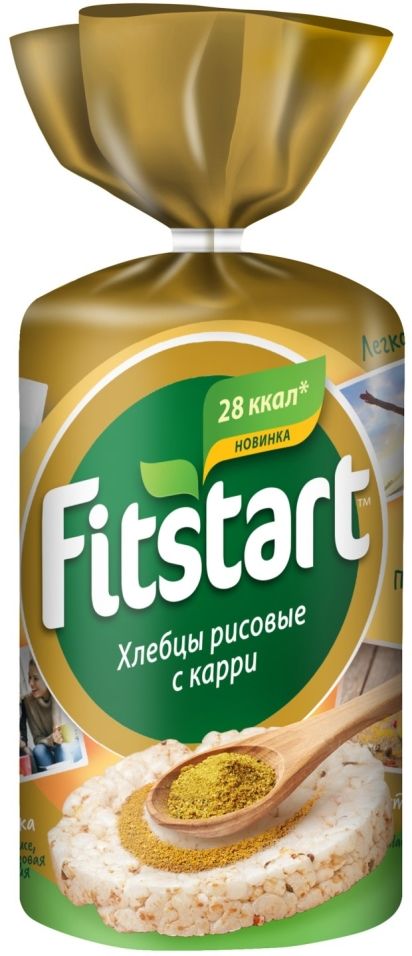 

Хлебцы FITSTART рисовые Карри 90 гр, 20997