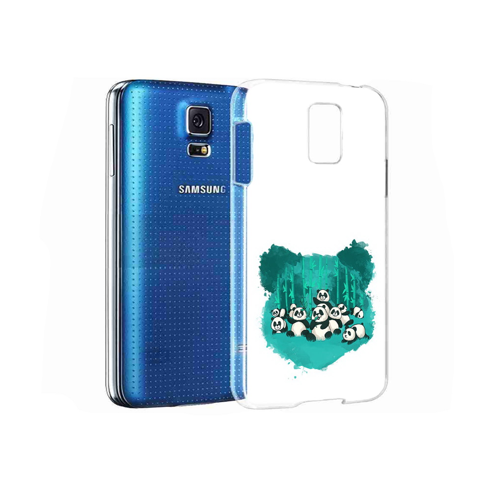 

Чехол MyPads Tocco для Samsung Galaxy S5 нарисованные панды (PT12196.512.508), Прозрачный, Tocco