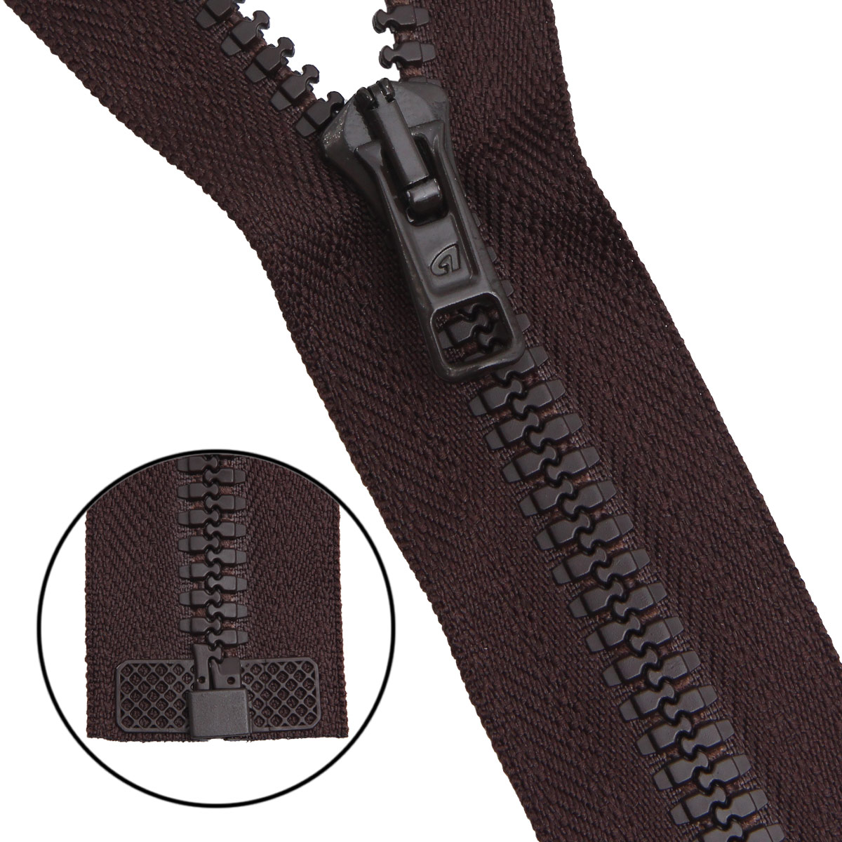 

Молния "трактор" тип10 (6мм) 1 замок, 85см, Arta-F (068 тёмно-коричневый), 5 шт, 19385