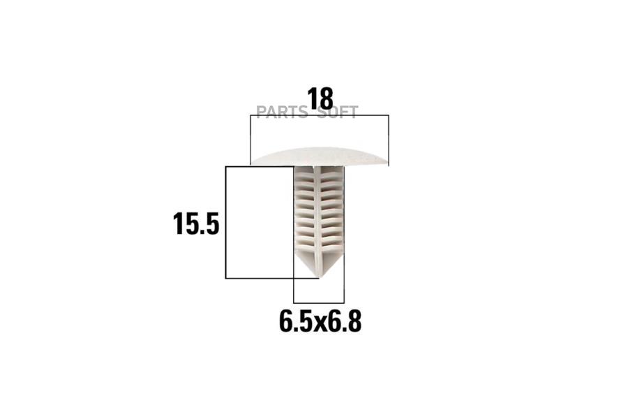 

Клипса автомобильная MITSUBISHI (в упак. 50 шт.) KRAFT kt106293