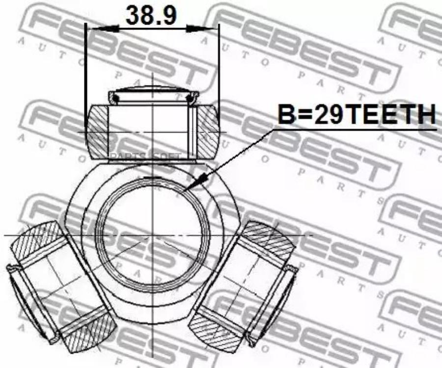 

FEBEST Трипоид 29x38.9 FEBEST 0816-B9