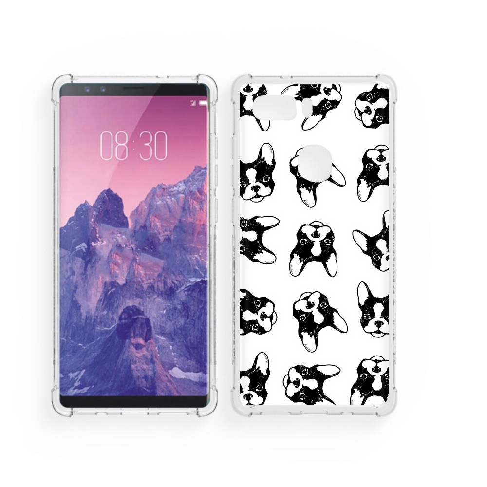 Чехол MyPads Tocco для ZTE Nubia Z17S черно белые собачки (PT94929.470.683)