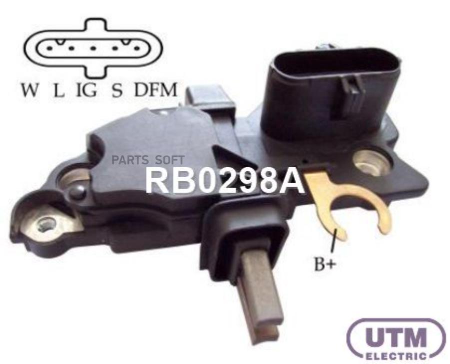 

UTM RB0298A Регулятор генератора DAF 75 CF.250 9.2[PF183M]01.1998-12.2000 DAF 85 CF.340 12