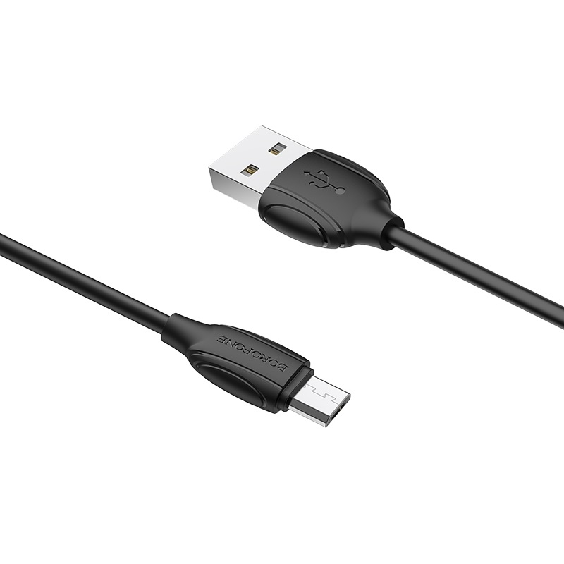 

Кабель USB BOROFONE BX19 для Micro-USB, 2.4A, длина 1м, черный