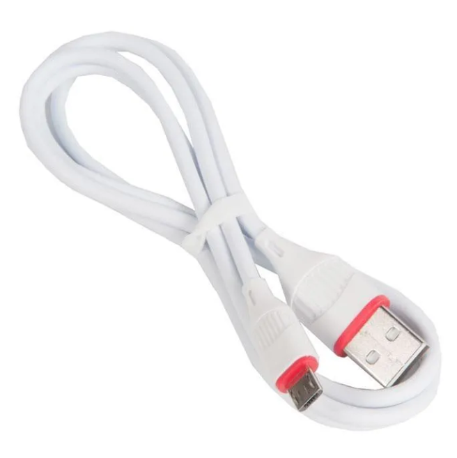 

Кабель USB BOROFONE BX17 для Micro USB, 2.4A, длина 1м, белый