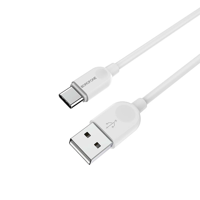 Кабель USB BOROFONE BX14 для Type-C 30А длина 2м белый 209₽