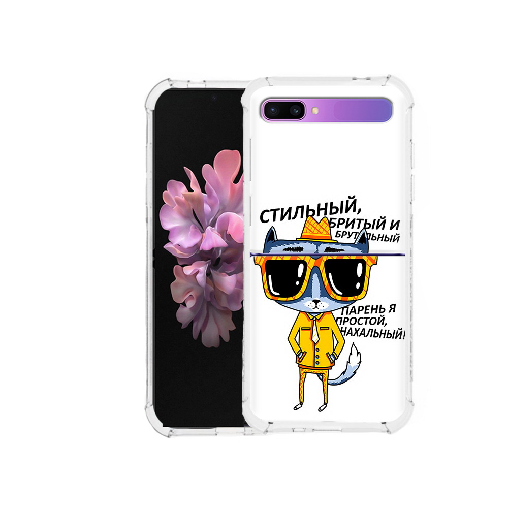 

Чехол MyPads Tocco для Samsung Galaxy Z Flip стильный кот (PT226935.587.625), Прозрачный, Tocco