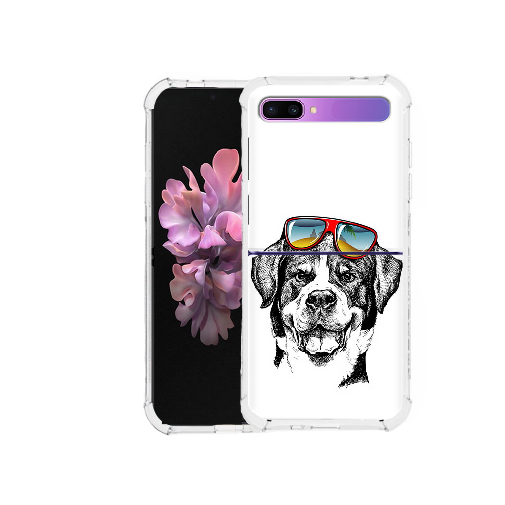

Чехол MyPads Tocco для Samsung Galaxy Z Flip счастливая собака (PT226935.587.631), Прозрачный, Tocco