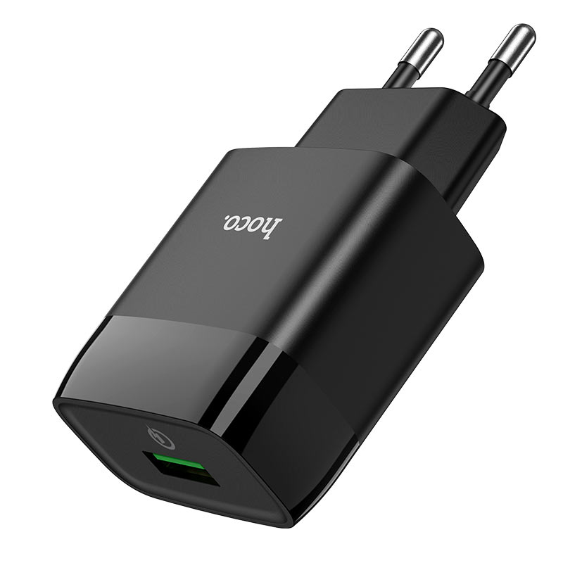 

Сетевое зарядное устройство HOCO отсутствует 1xUSB 3 А черный