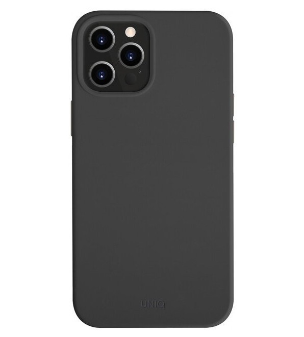 фото Чехол uniq lino antimicrobial iphone 12 pro max черный