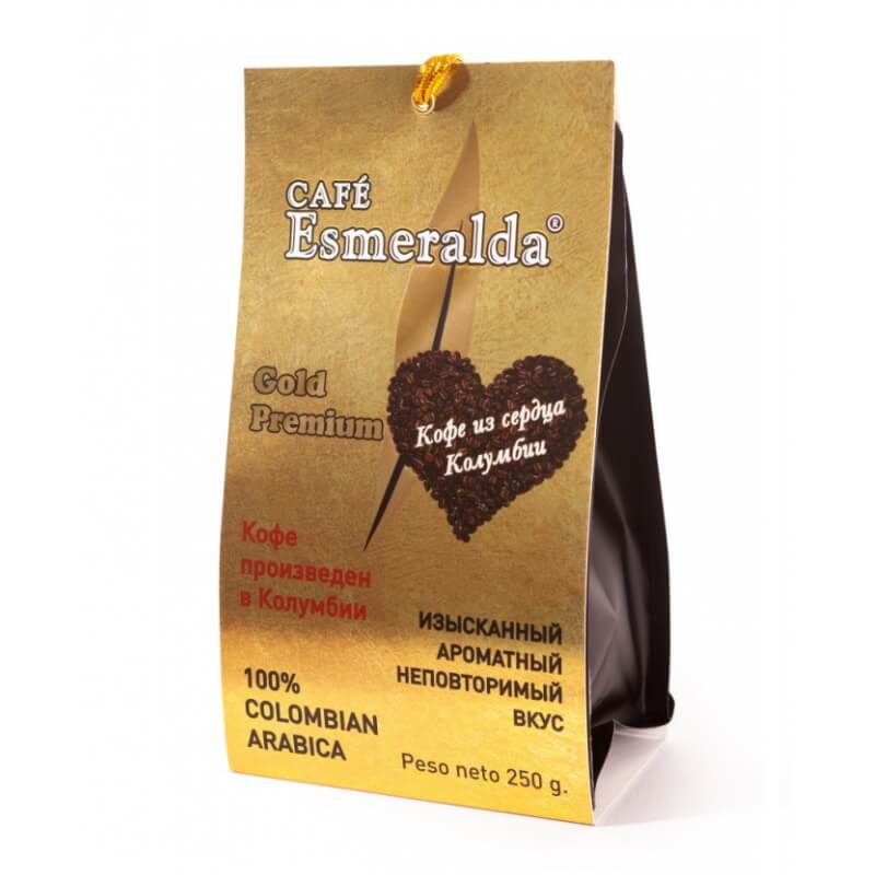 

Кофе молотый Cafe Esmeralda Gold Premium, 250 гр.
