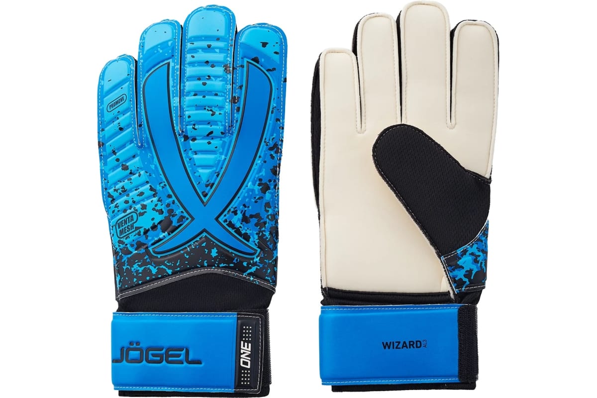 

Перчатки вратарские Jogel One Wizard Al3 Flat, голубой (5)