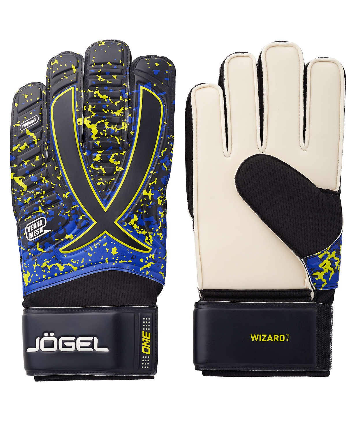 

Перчатки вратарские Jogel One Wizard Al3 Flat, черный (6)