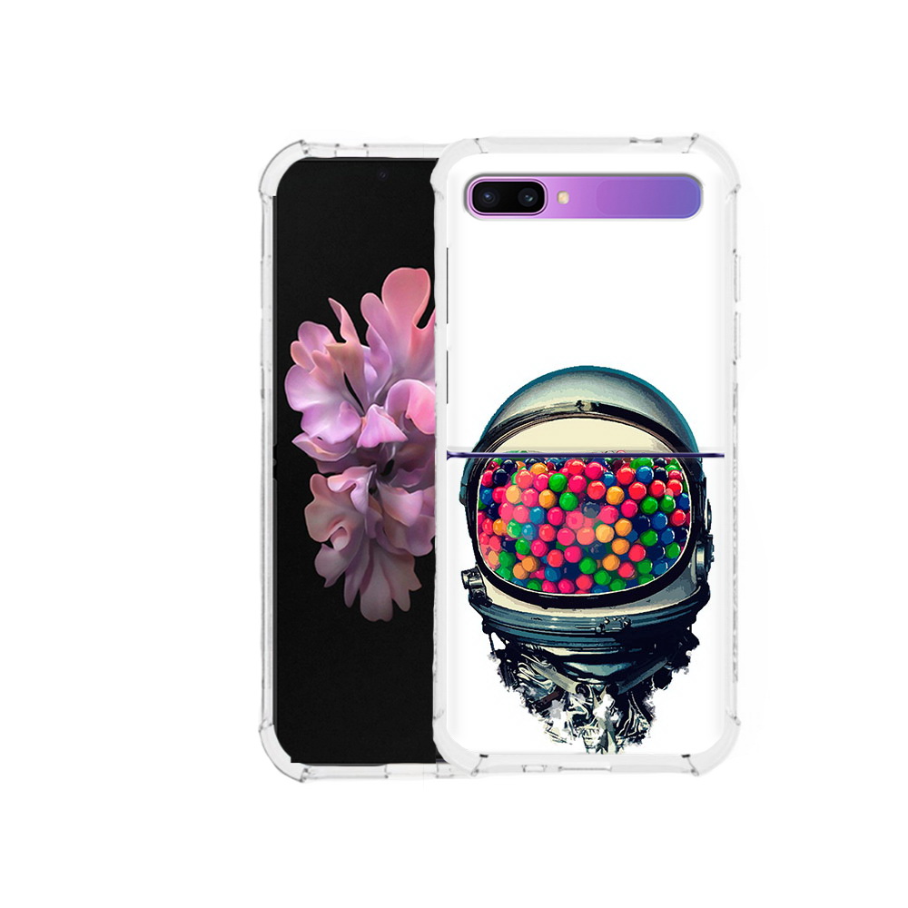 

Чехол MyPads Tocco для Samsung Galaxy Z Flip шлем космонавта (PT226935.587.700), Прозрачный, Tocco