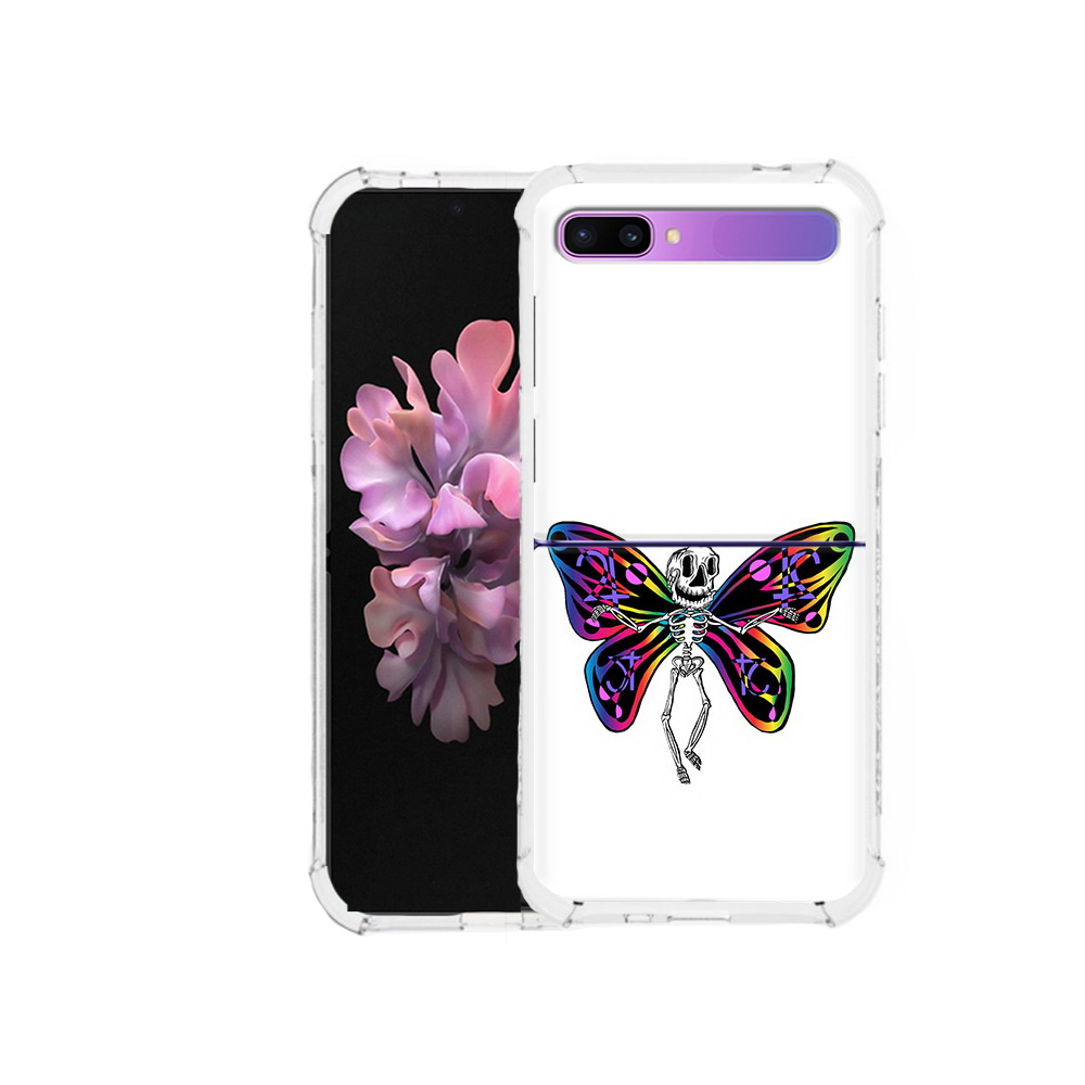 

Чехол MyPads Tocco для Samsung Galaxy Z Flip эффект бабочки (PT226935.587.701), Прозрачный, Tocco