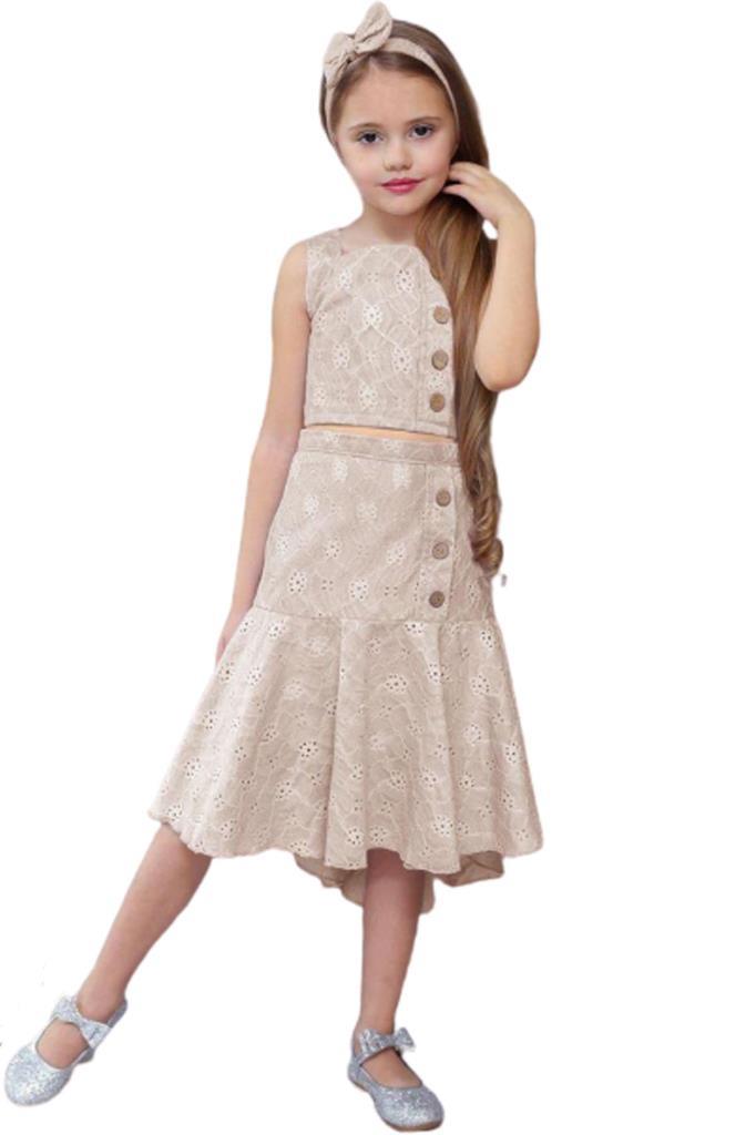 

Костюм с юбкой Riccotarz 2223105017 бежевый 3-4 лет (доставка из-за рубежа), 2223105017