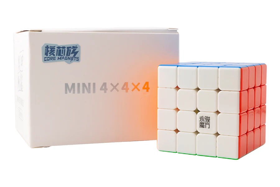 Кубик Рубика магнитный уменьшенный мини YJ 4x4 ZhiLong M Mini Ball-core UV Coated