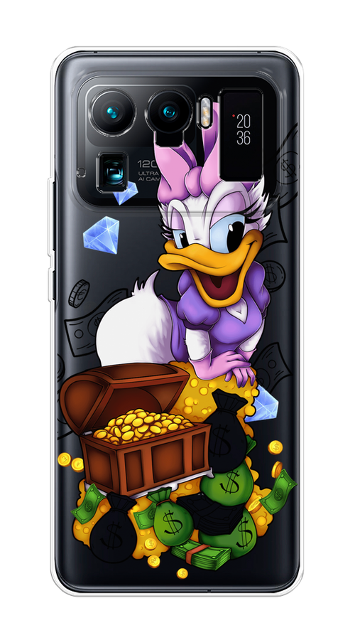 

Чехол на Xiaomi Mi 11 Ultra "Rich Daisy Duck", Коричневый;белый;фиолетовый, 310450-6