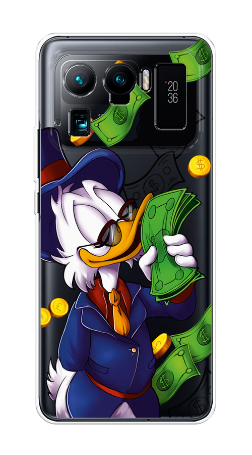 

Чехол на Xiaomi Mi 11 Ultra "Scrooge McDuck with Money", Синий;зеленый;белый, 310450-6