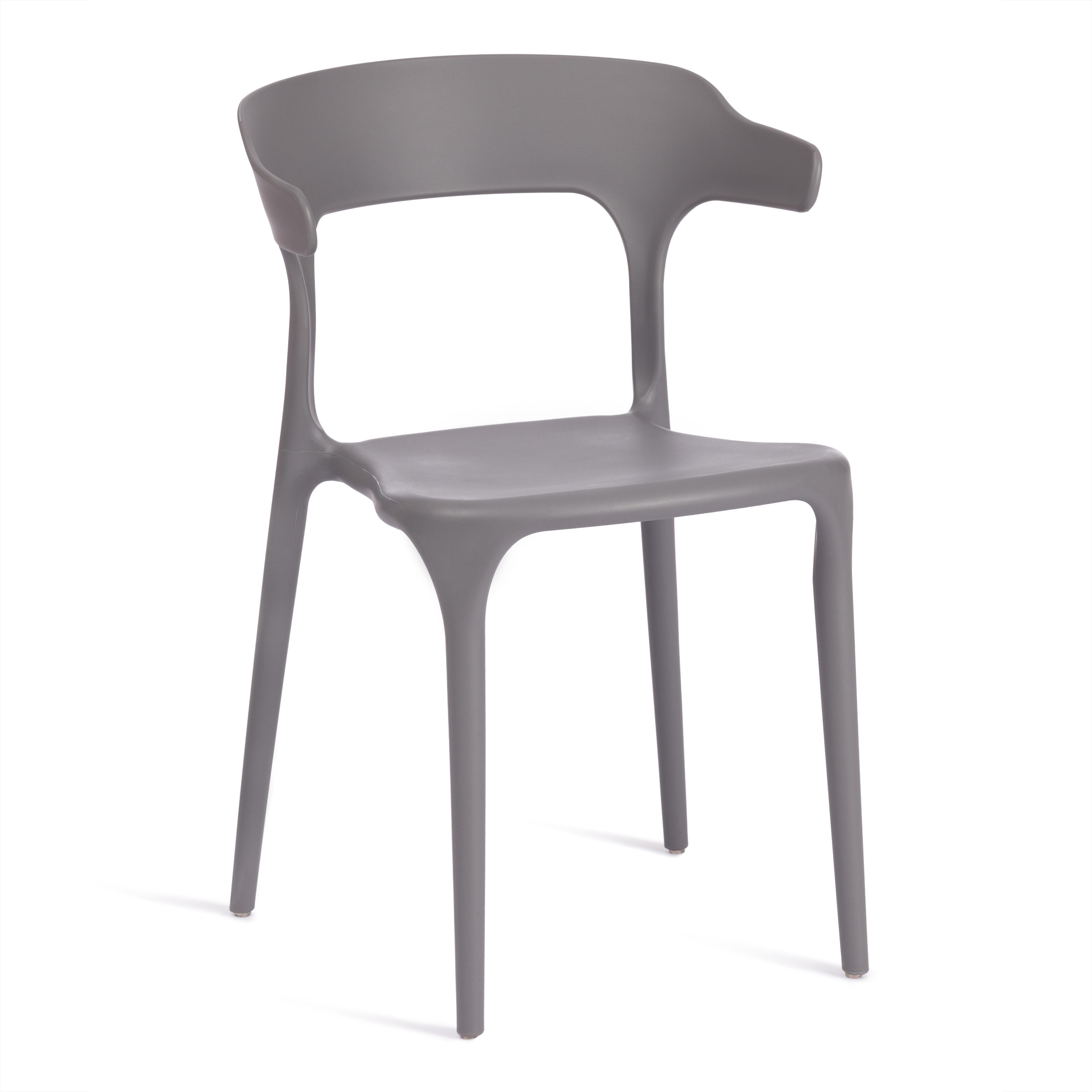 

Комплект стульев Tetchair TON PC33 со спинкой, пластик, темно-серый, 4 шт, TON PC33