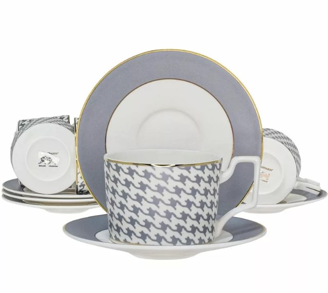 

Кофейный набор Lenardi 145-408 120 мл EARL GREY Костяной фарфор