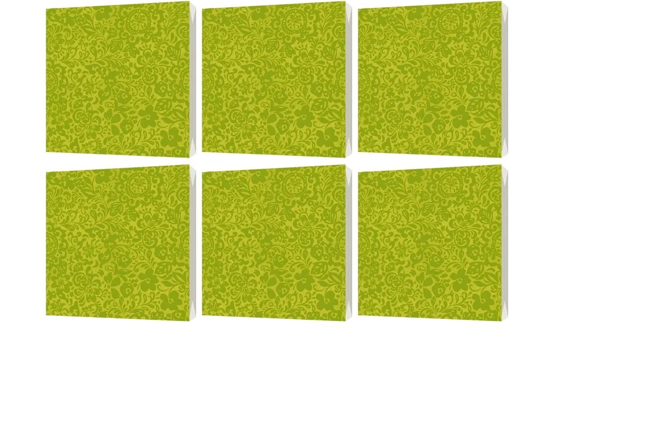 Салфетки Bulgaree Green Сатин Грин 33х33см 3 слоя 20шт. 6 уп.