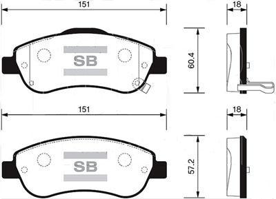 

Тормозные колодки Sangsin brake передние дисковые для Honda CR-V 2006- SP1567