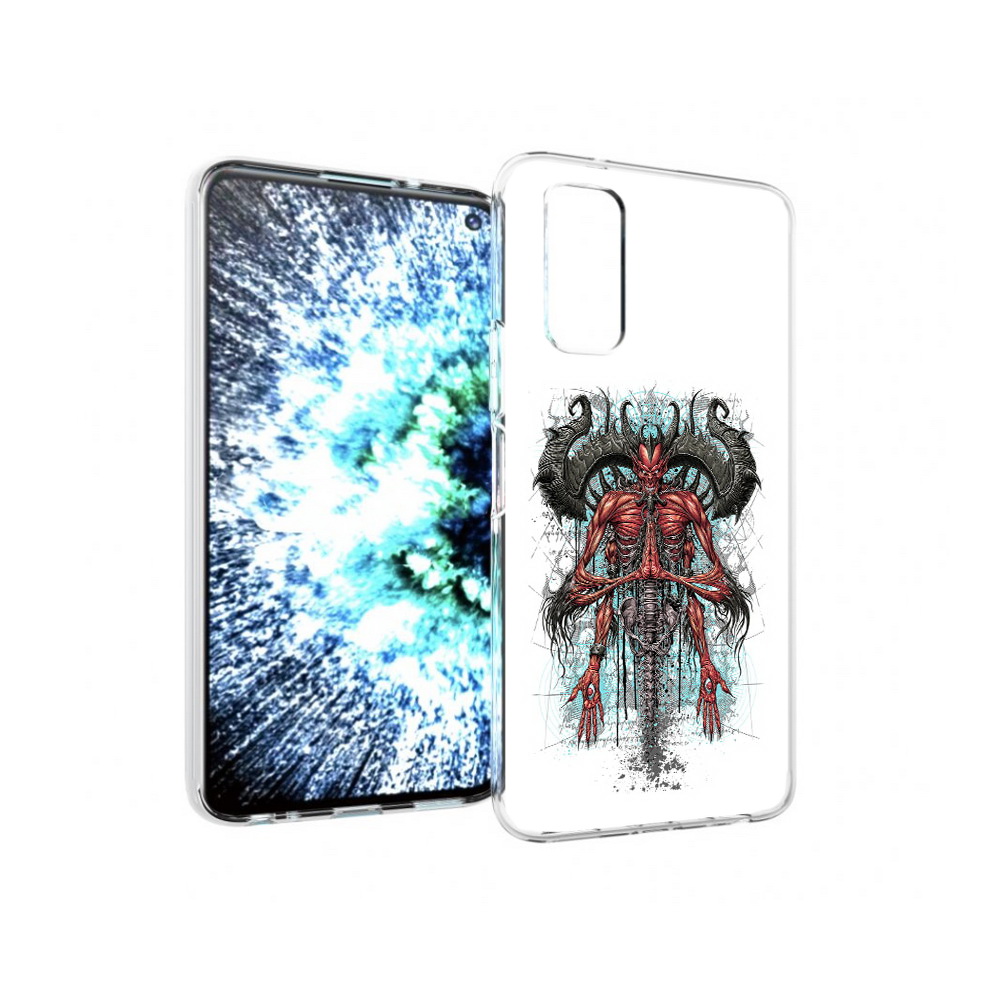 

Чехол MyPads Tocco для Vivo IQOO Neo 3 дьявол (PT157205.400.340), Прозрачный, Tocco