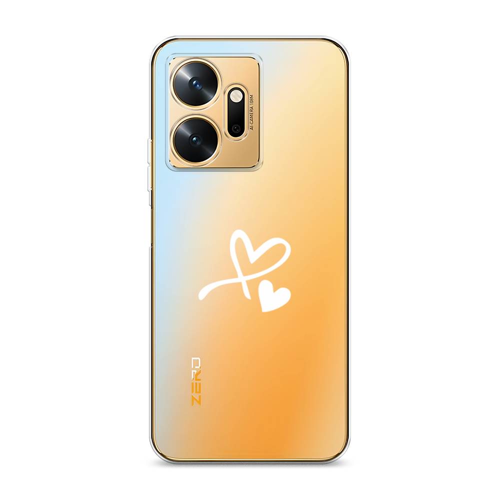 

Чехол Awog на Infinix Zero 20 / Инфиникс Зеро 20 "Сердечко минимализм", Белый
