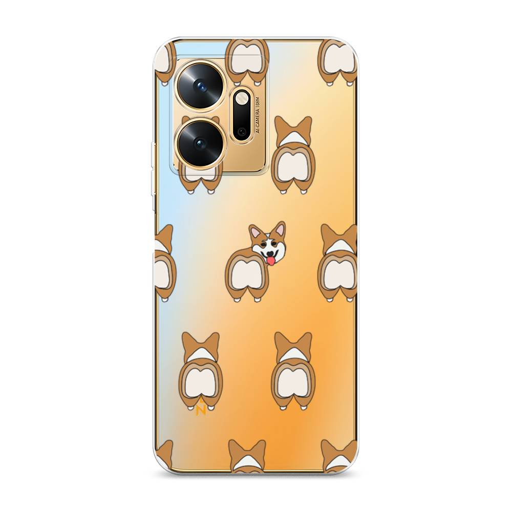 

Чехол Awog на Infinix Zero 20 / Инфиникс Зеро 20 "Милый корги фон", Белый;бежевый;коричневый