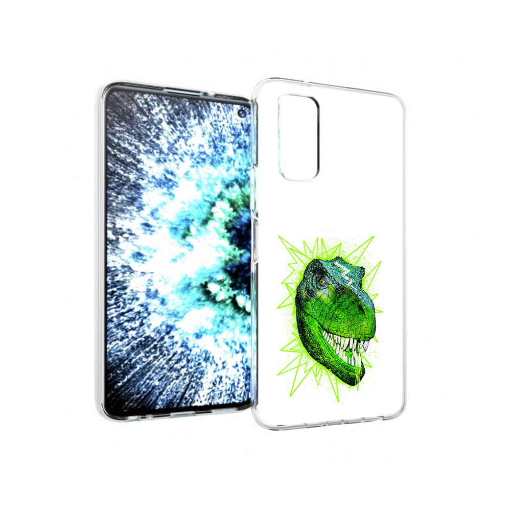 

Чехол MyPads Tocco для Vivo IQOO Neo 3 зеленый динозавр (PT157205.400.358), Прозрачный, Tocco