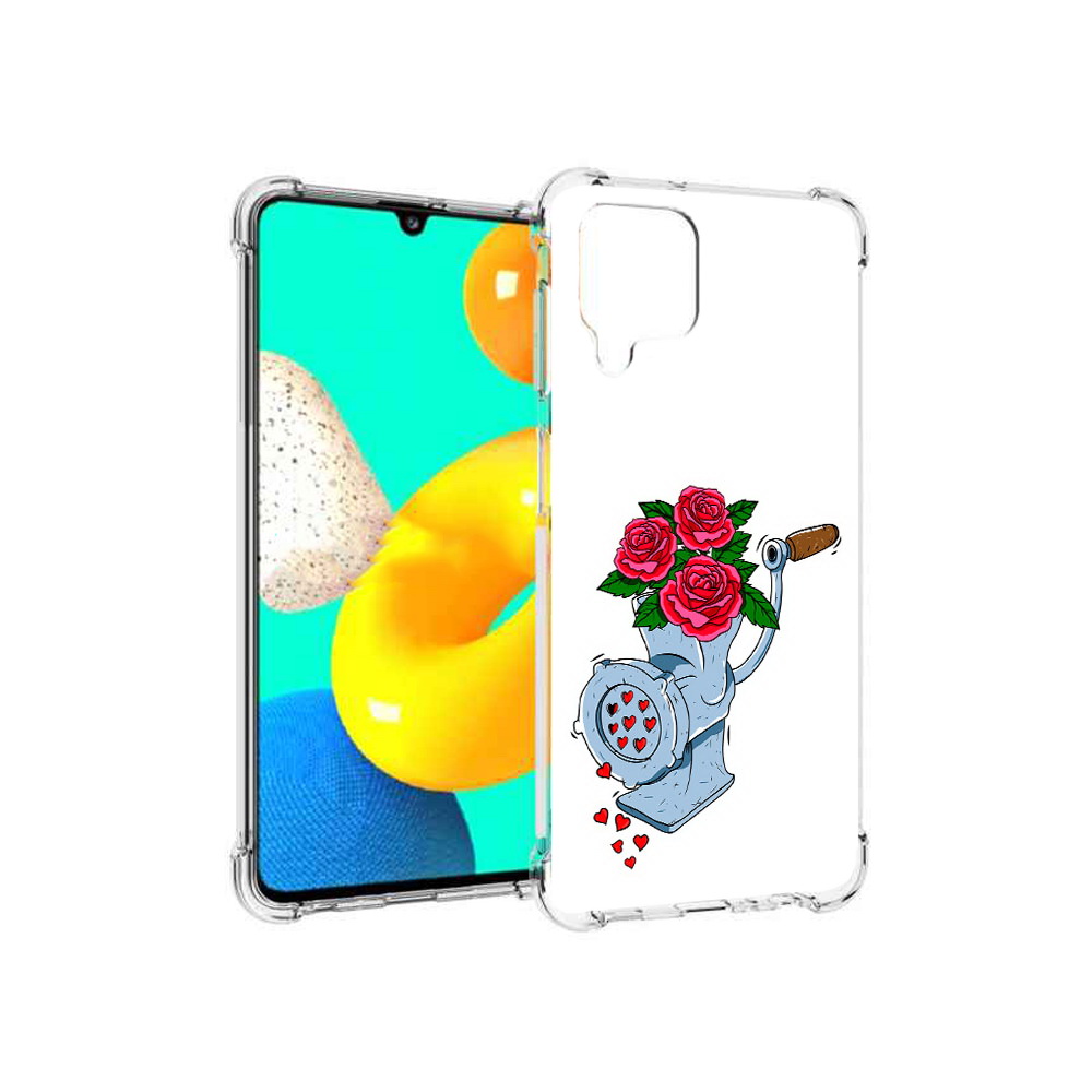 

Чехол MyPads Tocco для Samsung Galaxy M22 Цветочные сердца (PT226931.524.199), Прозрачный, Tocco