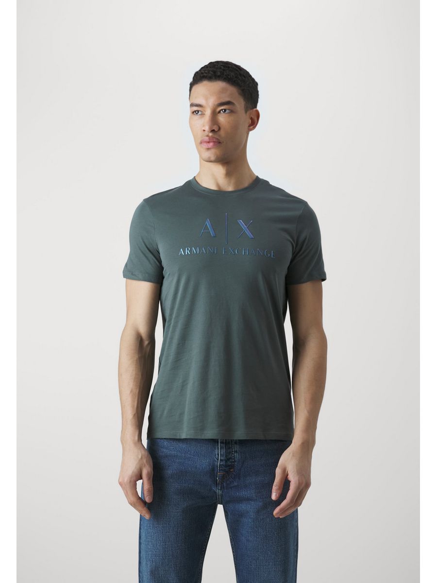 

Футболка мужская Armani Exchange ARC22O0G9 серая 2XL, Серый, ARC22O0G9