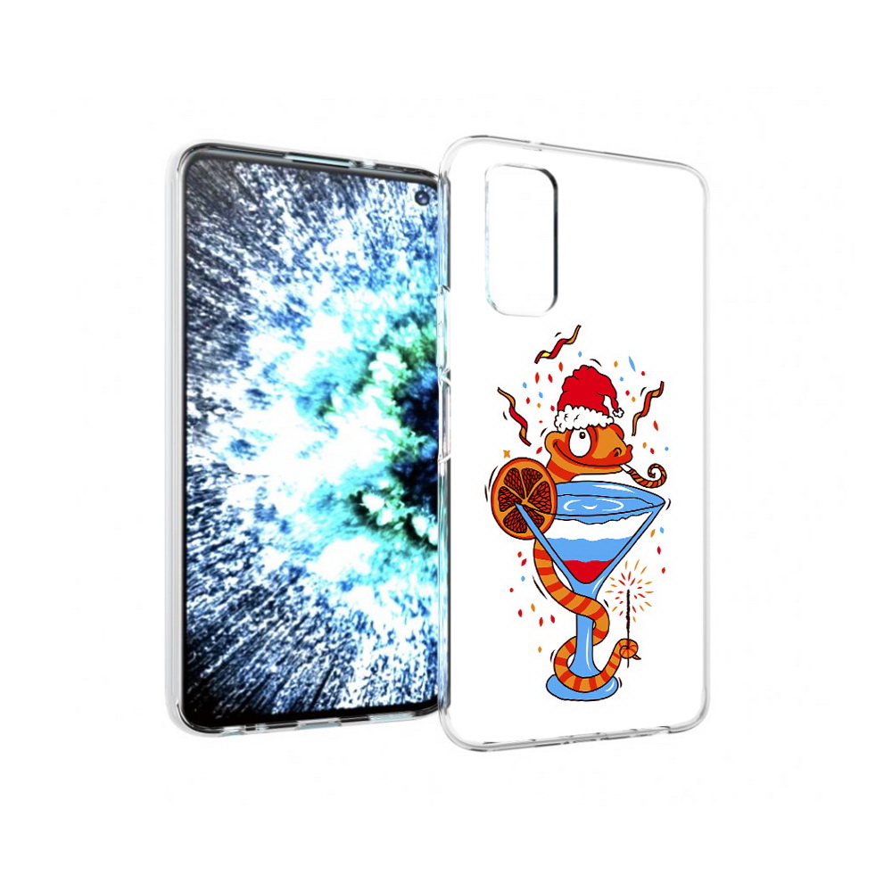 

Чехол MyPads Tocco для Vivo IQOO Neo 3 змейка (PT157205.400.364), Прозрачный, Tocco