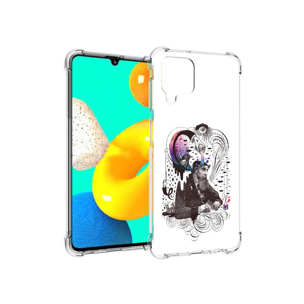 Чехол MyPads Tocco для Samsung Galaxy M22 абстракция думающий мужчина (PT226931.524.210)