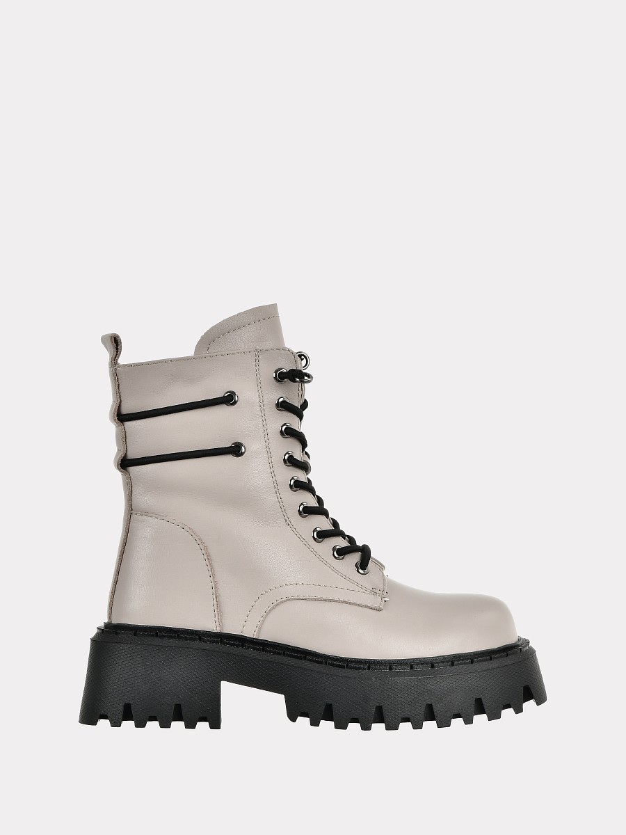 

Ботинки женские Versiya shop 3094M-L299 бежевые 36 RU, Бежевый, 3094M-L299
