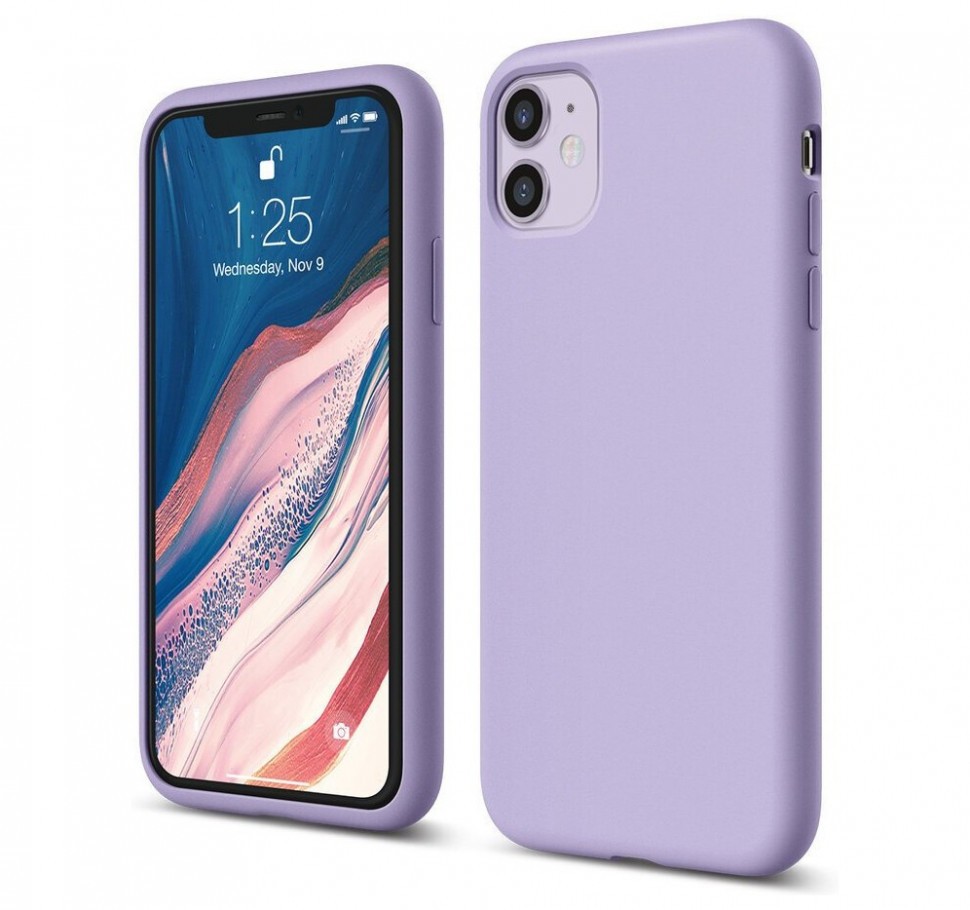 фото Чехол elago premium silicone iphone 11 лавандовый