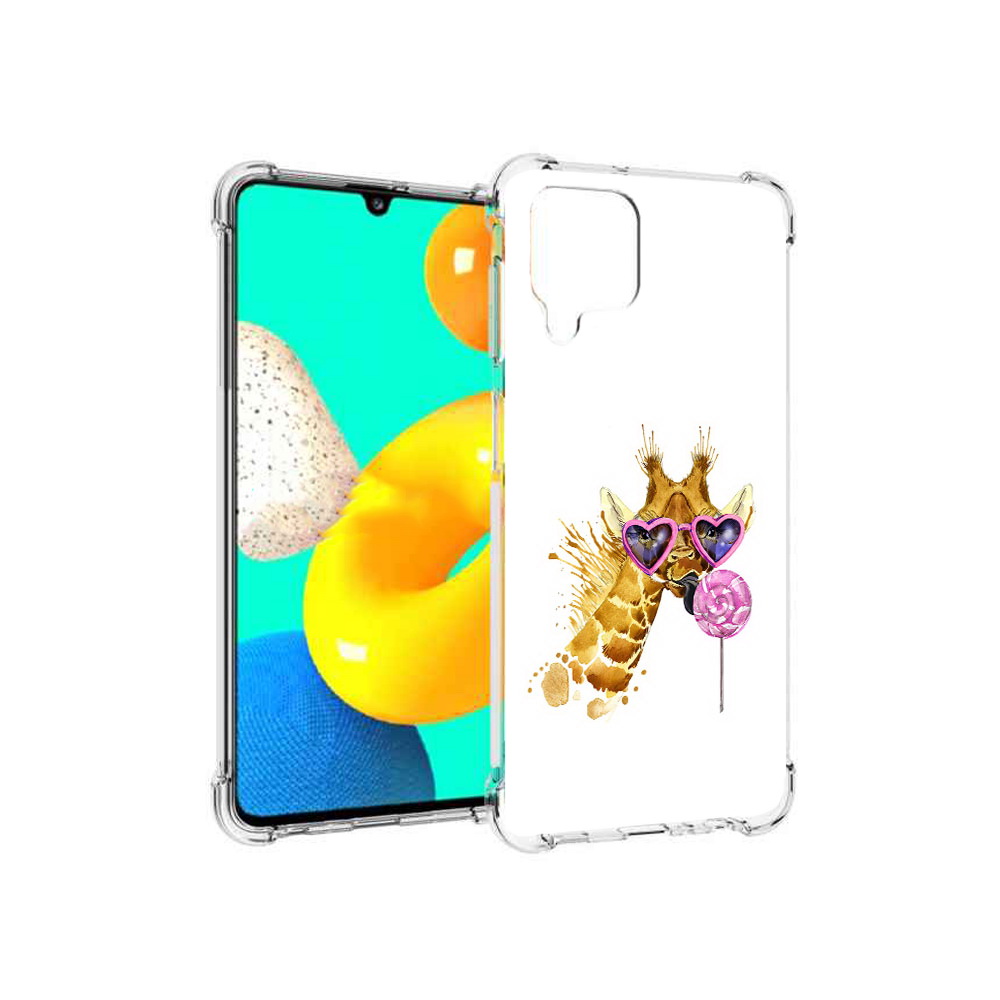 

Чехол MyPads Tocco для Samsung Galaxy M22 акварельный жираф (PT226931.524.217), Прозрачный, Tocco