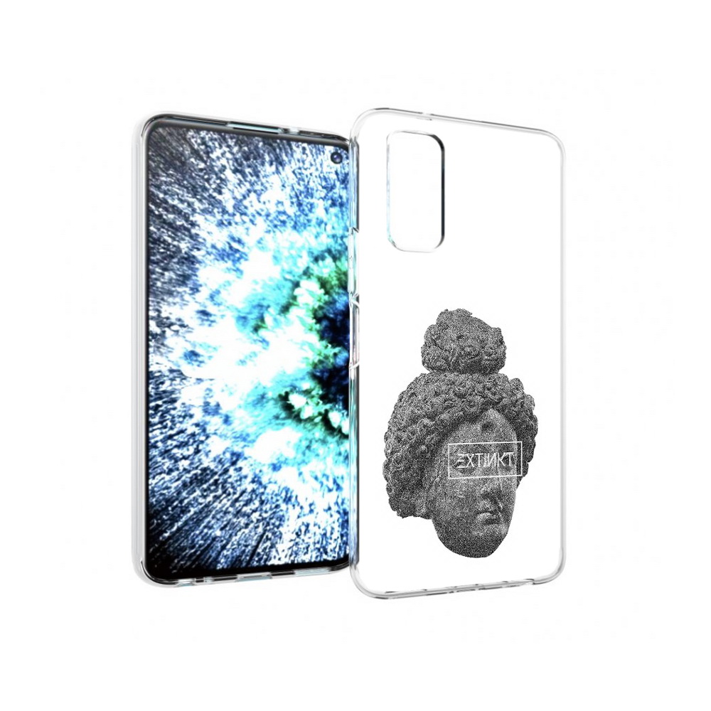

Чехол MyPads Tocco для Vivo IQOO Neo 3 каменное лицо девушки (PT157205.400.383), Прозрачный, Tocco