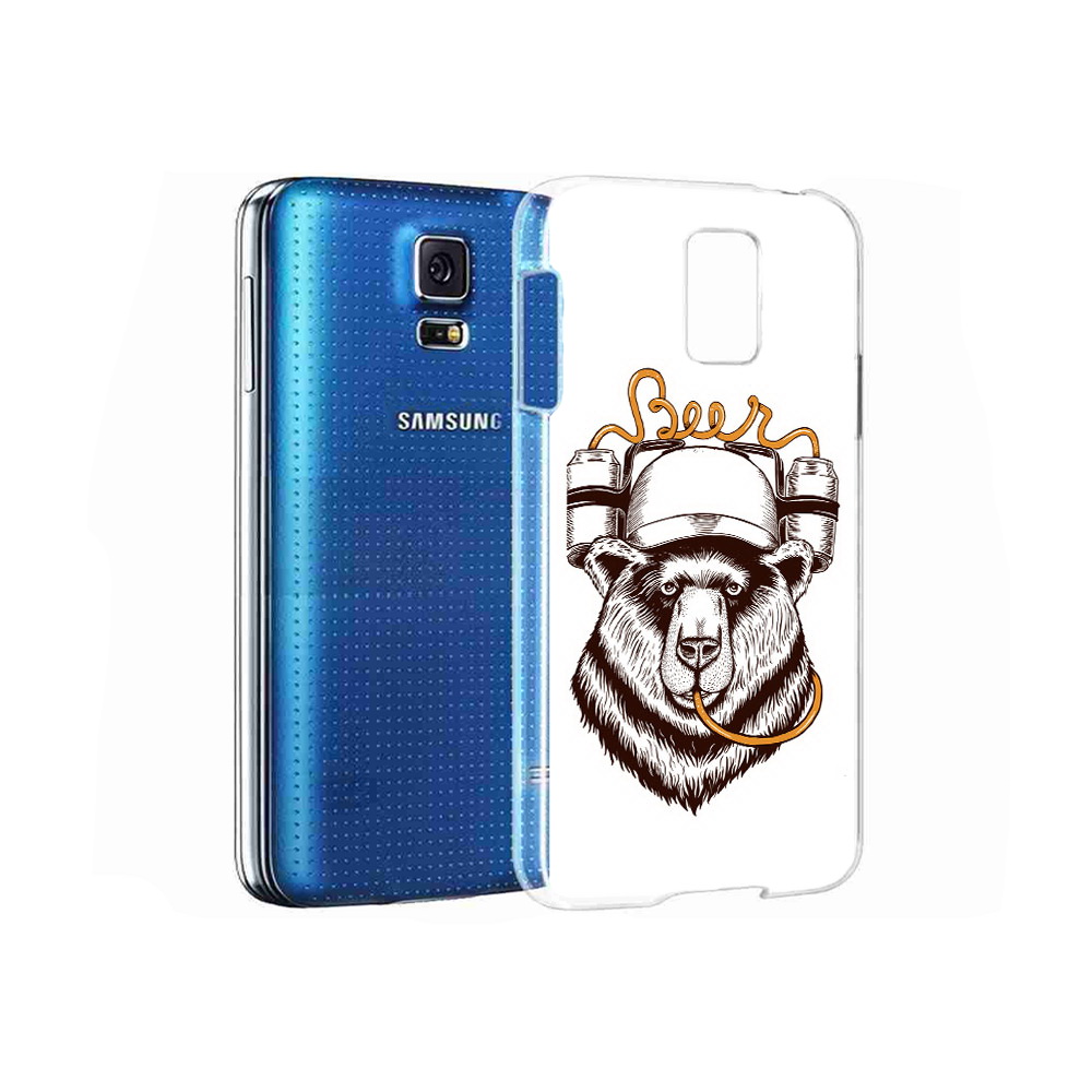 

Чехол MyPads Tocco для Samsung Galaxy S5 пивной медведь (PT12196.512.538), Прозрачный, Tocco