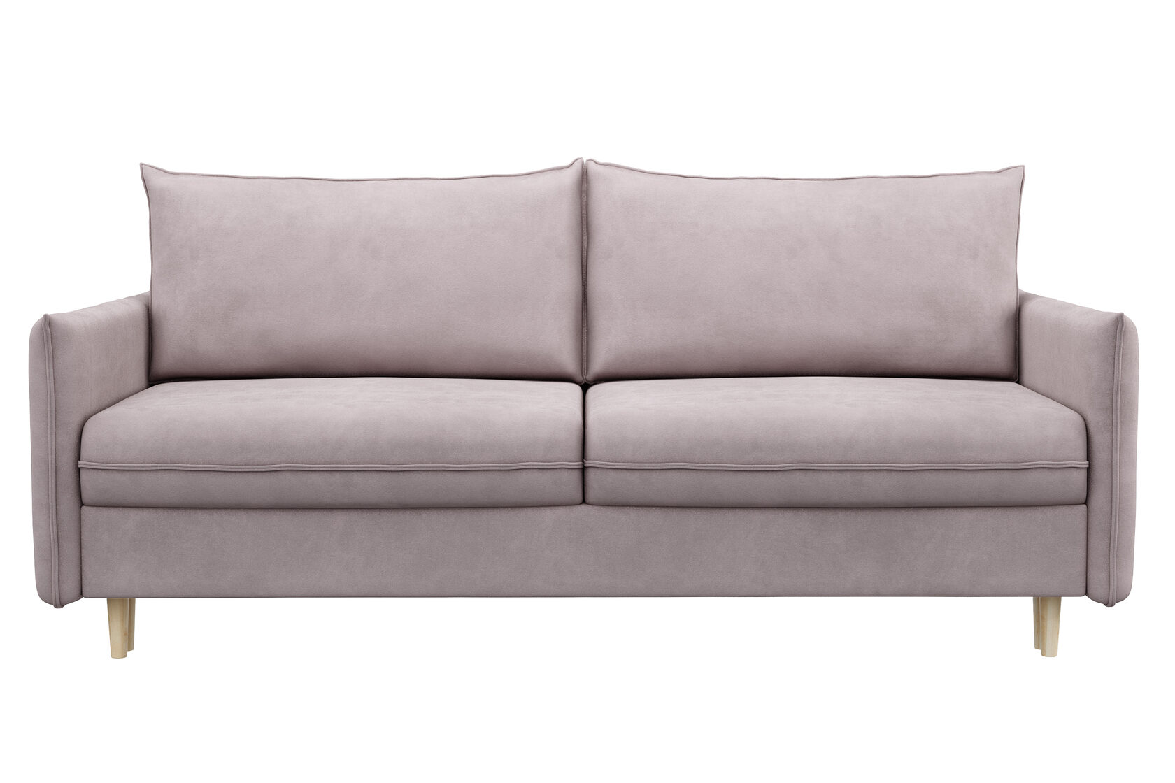 Диван прямой тканевый Dee one Сканди, розовый