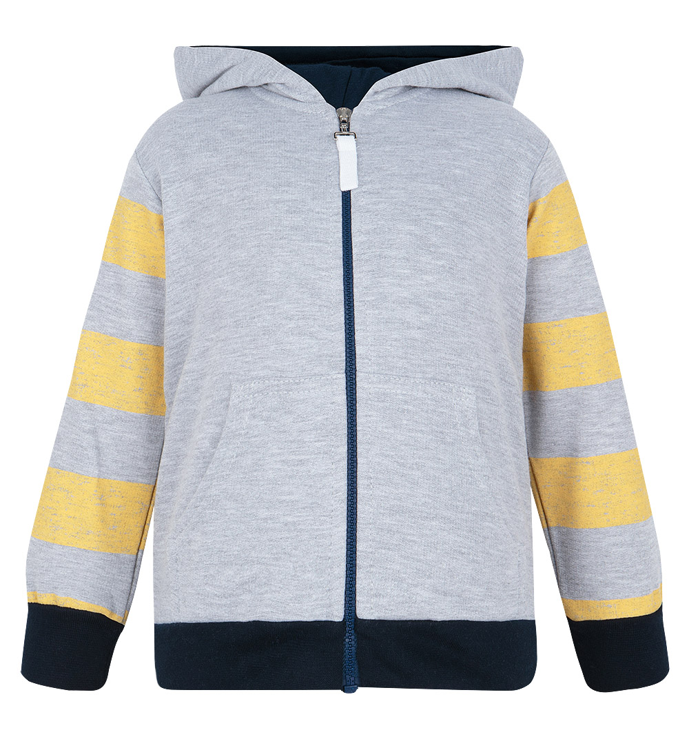 

Толстовка Kiki Kids Лисенок желтый/серый KDD-7231 р.92, KDD-7231