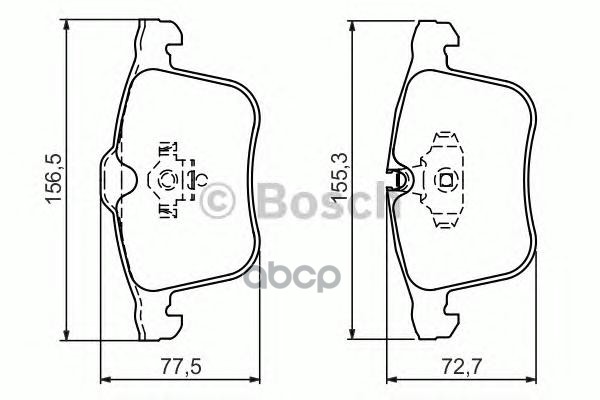 

Комплект тормозных колодок BOSCH 0986494280