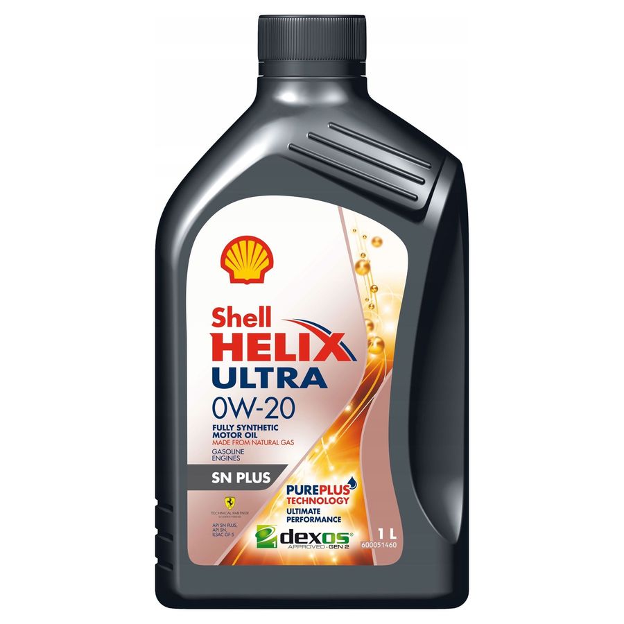 фото Масло моторное shell helix ultra sn+ 0w-20 синтетическое 1 л 550052651