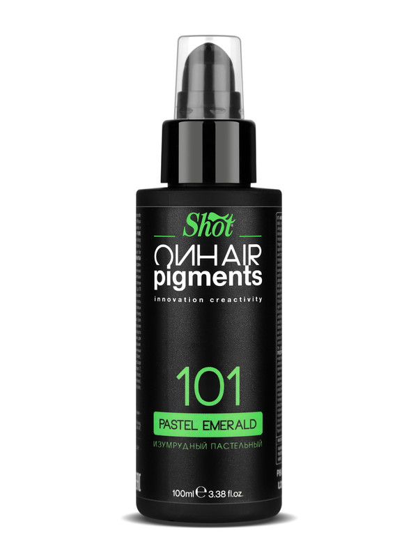 Пигмент прямого действия SHOT ON HAIR PIGMENTS 101 изумрудный пастельный 100 мл artdeco стойкий пигмент для губ lip pigments liquid