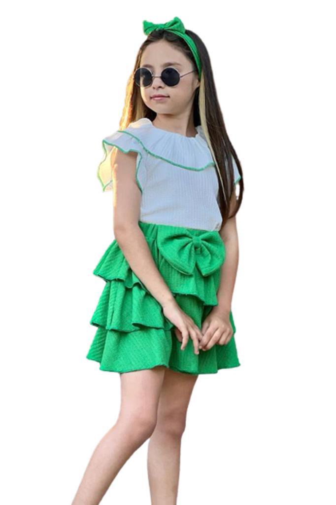 

Костюм с юбкой Riccotarz 2222706002 темно-зеленый 24-36 мес (доставка из-за рубежа), 2222706002