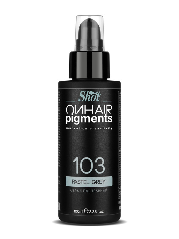 

Пигмент прямого действия SHOT ON HAIR PIGMENTS 103 серый пастельный 100 мл