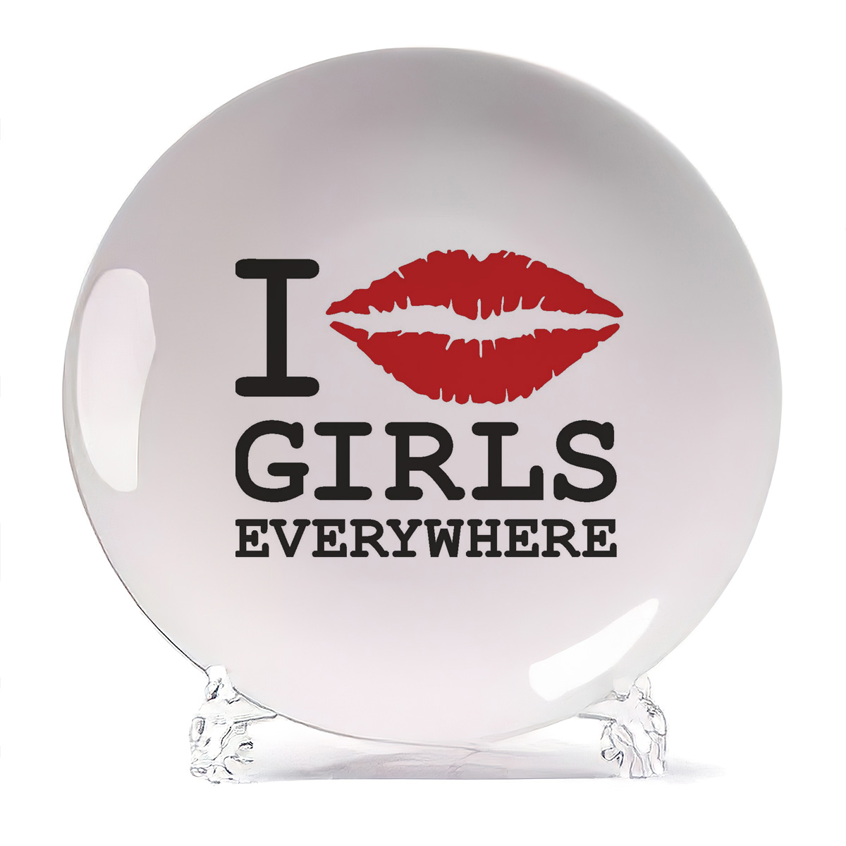

Тарелка CoolPodarok I girls everywhere, I girls everywhere