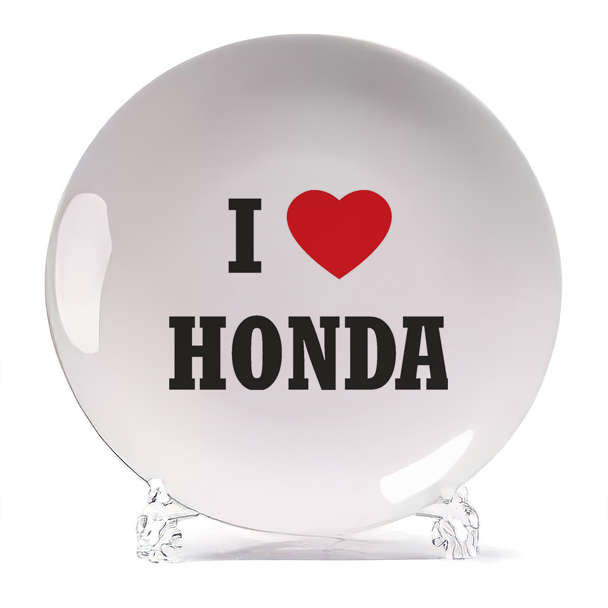 

Тарелка CoolPodarok Авто I love Honda, Авто I love Honda